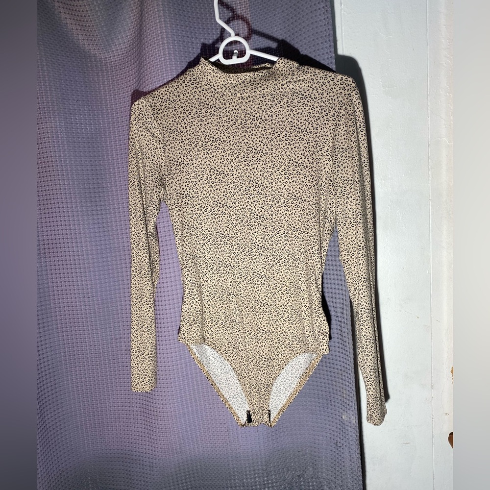 Gaze Brown Long Sleeve Bodysuit